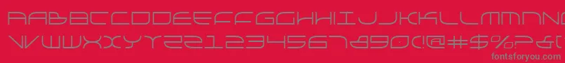 Police galga – polices grises sur fond rouge