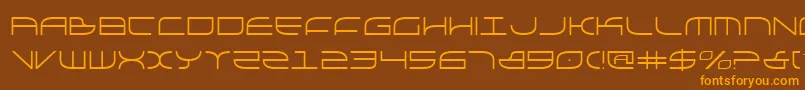 galga Font – Orange Fonts on Brown Background