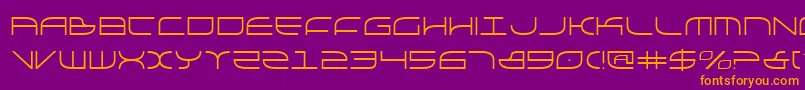 galga Font – Orange Fonts on Purple Background