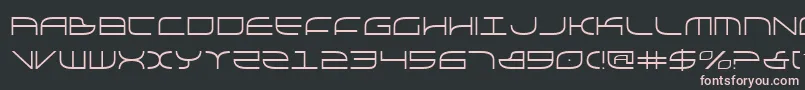 galga Font – Pink Fonts on Black Background