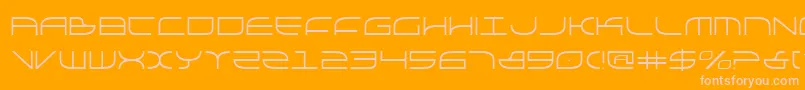 galga Font – Pink Fonts on Orange Background