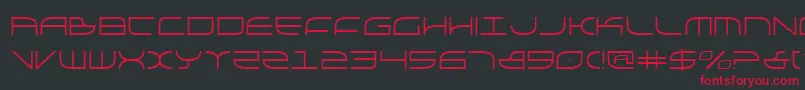 galga Font – Red Fonts on Black Background