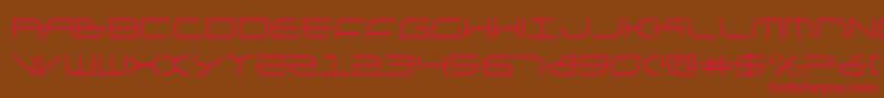 galga Font – Red Fonts on Brown Background