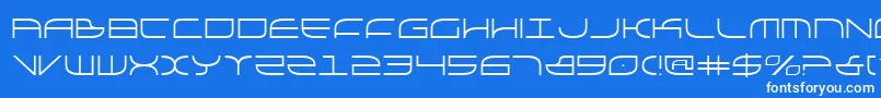 galga Font – White Fonts on Blue Background