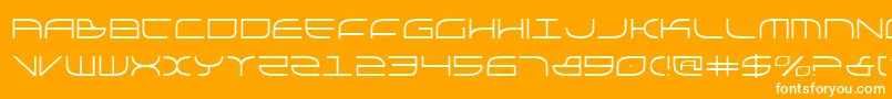 galga Font – White Fonts on Orange Background