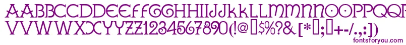 GALLA    Font – Purple Fonts on White Background