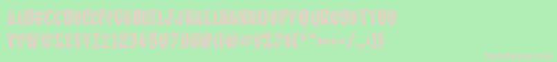 Gallagher Shadow Font – Pink Fonts on Green Background