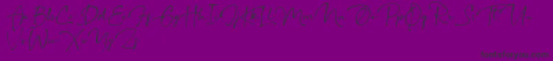 Gallatone Font – Black Fonts on Purple Background