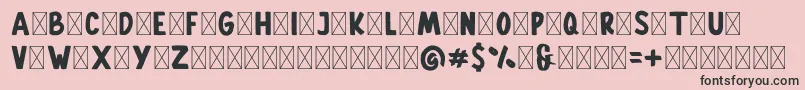 Gallicide Demo Font – Black Fonts on Pink Background
