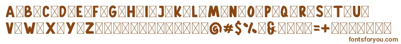 Gallicide Demo Font – Brown Fonts on White Background