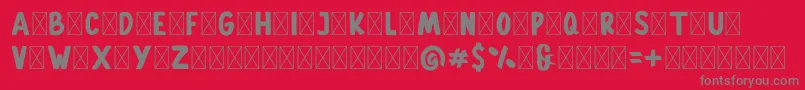 Gallicide Demo Font – Gray Fonts on Red Background