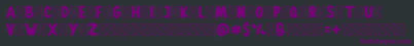 Gallicide Demo Font – Purple Fonts on Black Background