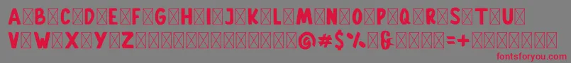 Gallicide Demo Font – Red Fonts on Gray Background