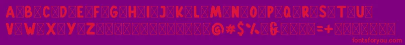 Gallicide Demo Font – Red Fonts on Purple Background