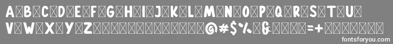 Gallicide Demo Font – White Fonts on Gray Background