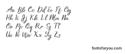 Gallisia Design Script-fontti