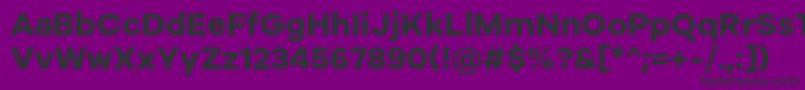 Galyon Bold Font – Black Fonts on Purple Background