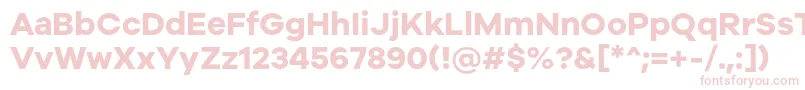 Galyon Bold Font – Pink Fonts on White Background