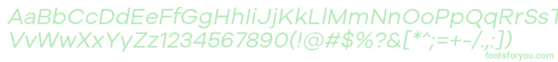 Galyon Italic-fontti – vihreät fontit