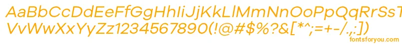 Шрифт Galyon Italic – оранжевые шрифты