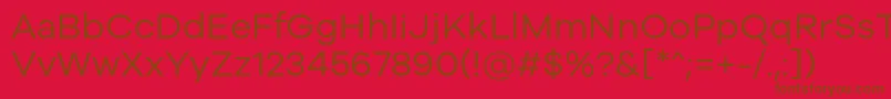 Galyon Regular Font – Brown Fonts on Red Background