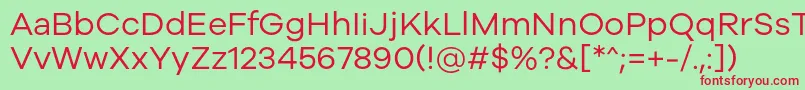 Galyon Regular Font – Red Fonts on Green Background