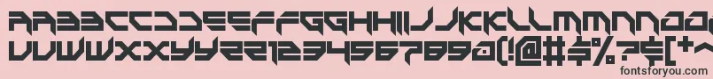 game battles 2 Font – Black Fonts on Pink Background