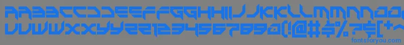 game battles 2 Font – Blue Fonts on Gray Background