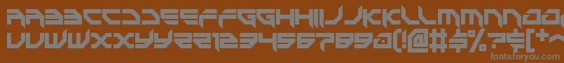 Czcionka game battles 2 – szare czcionki na brązowym tle