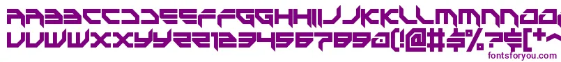 game battles 2 Font – Purple Fonts on White Background