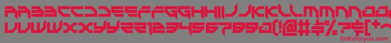game battles 2 Font – Red Fonts on Gray Background