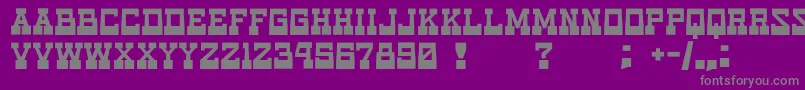 game music love Font – Gray Fonts on Purple Background