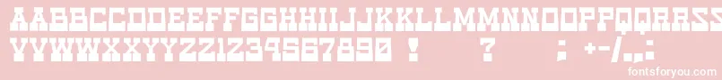 game music love Font – White Fonts on Pink Background