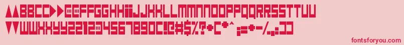 Game Over Dude Font – Red Fonts on Pink Background
