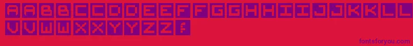 Areo Font – Purple Fonts on Red Background