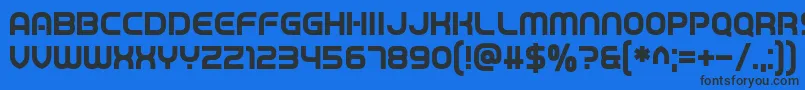 Шрифт Game Played – чёрные шрифты на синем фоне