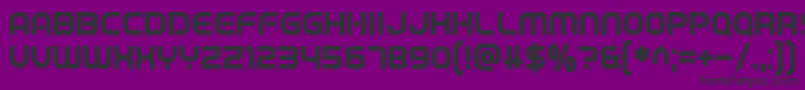 Game Played-fontti – mustat fontit violetilla taustalla