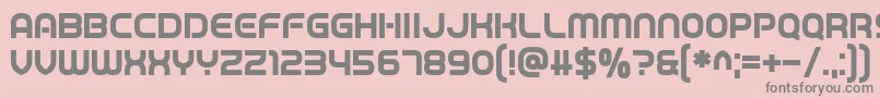 Fonte Game Played – fontes cinzas em um fundo rosa