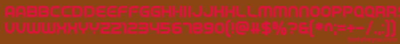 Game Played Font – Red Fonts on Brown Background