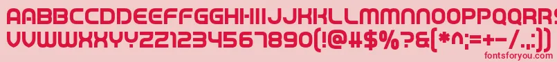 フォントGame Played – ピンクの背景に赤い文字