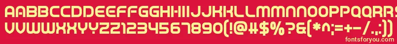 Game Played Font – Yellow Fonts on Red Background