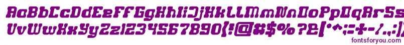 GAME ROBOT Bold Italic Font – Purple Fonts