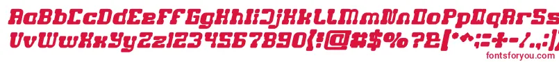 GAME ROBOT Bold Italic Font – Red Fonts