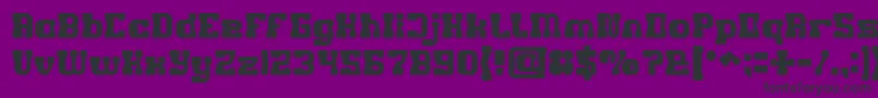 GAME ROBOT Bold Font – Black Fonts on Purple Background