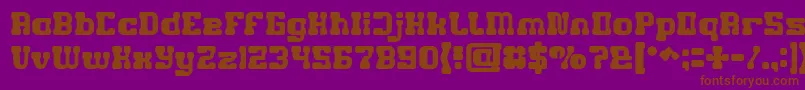 GAME ROBOT Bold Font – Brown Fonts on Purple Background