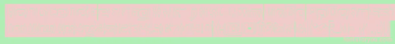 GAME ROBOT Hollow Inverse Font – Pink Fonts on Green Background