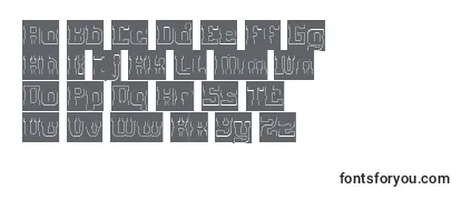 GAME ROBOT Hollow Inverse Font