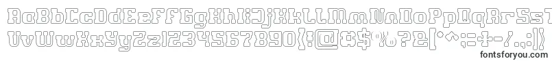 GAME ROBOT Hollow Font – OTF Fonts