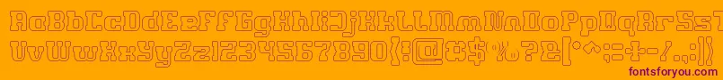 More about GAME ROBOT Hollow Font GAME ROBOT Hollow Font – Purple Fonts on Orange Background