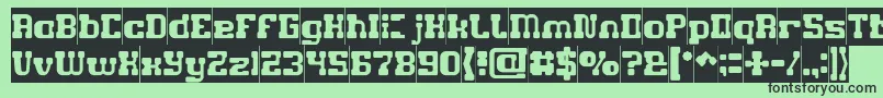 GAME ROBOT Inverse Font – Black Fonts on Green Background